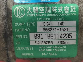 SsangYong Musso Ilmastointilaitteen kompressorin pumppu (A/C) 5062211521
