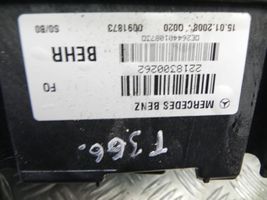 Mercedes-Benz S W221 Sisälämmityksen ilmastoinnin korin kotelo A2218300262