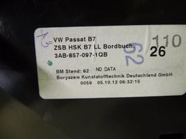 Volkswagen PASSAT B7 Glove box set 3AB857097