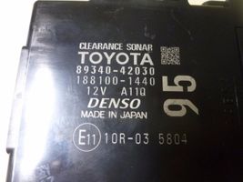 Toyota RAV 4 (XA40) Pysäköintitutkan (PCD) ohjainlaite/moduuli 8934042030