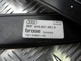 Audi A8 S8 D3 4E Mécanisme de lève-vitre avec moteur 4H0837461A