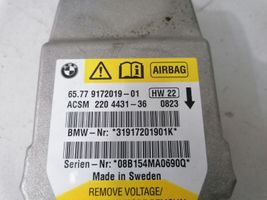BMW 5 E60 E61 Sterownik / Moduł Airbag 9172019