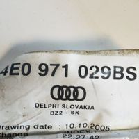 Audi A8 S8 D3 4E Faisceau de câblage de porte avant 4E0971029BS