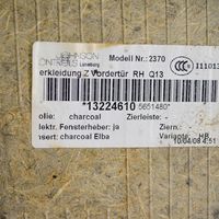 Opel Astra H Boczki / Poszycie drzwi przednich 13224610