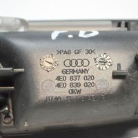 Audi A8 S8 D3 4E Poignée inférieure de porte avant 4E0837020