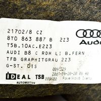 Audi A5 8T 8F Dolny panel schowka koła zapasowego 8T0863887B
