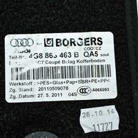 Audi A7 S7 4G Tappeto di rivestimento del fondo del bagagliaio/baule 4G8863463B