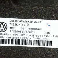 Volkswagen Jetta VI Półka tylna bagażnika 5C6863413K