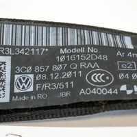 Volkswagen PASSAT B7 Ceinture de sécurité arrière centrale (siège) 3C0857807Q