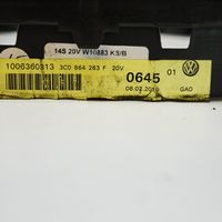 Volkswagen PASSAT CC Rivestimento in plastica cornice della leva del cambio 3C0864263F