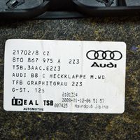 Audi A5 8T 8F Garniture de hayon 8T0867975A