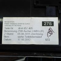 Audi A8 S8 D4 4H Cendrier 4H4857405