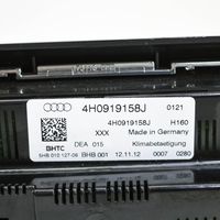 Audi A8 S8 D4 4H Sisätuulettimen ohjauskytkin 4H0919158J