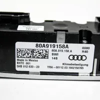 Audi Q5 SQ5 Przełącznik / Włącznik nawiewu dmuchawy 80A919158A