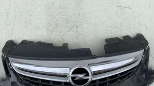 Opel Corsa D Front bumper upper radiator grill 13286000