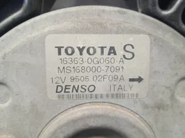 Toyota Avensis T250 Jäähdyttimen jäähdytinpuhallin 163630G050