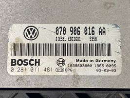 Volkswagen Touareg I Calculateur moteur ECU 070906016AA