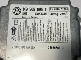 Volkswagen Golf V Oro pagalvių valdymo blokas 1K0909605T