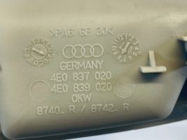 Audi A8 S8 D3 4E Moldura del asa interior de la puerta trasera 4E0837020
