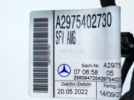 Mercedes-Benz EQS V297 Cablaggio del sensore di parcheggio (PDC) A2975402730