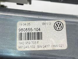 Volkswagen PASSAT B6 Silniczek podnoszenia szyby drzwi tylnych 1K0959703F