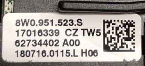 Audi RS3 Vaihteenvalitsimen kytkin/nuppi 8W0951523S