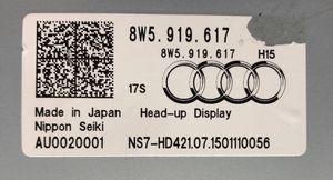 Audi A4 S4 B9 8W Head up displejs 8W5919617