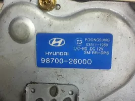 Hyundai Santa Fe Moteur d'essuie-glace arrière 9870026000