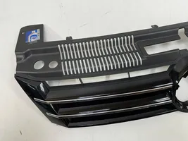Volkswagen Sharan Front bumper upper radiator grill 7N0853653B