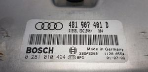 Audi A6 S6 C5 4B Komplettsatz Motorsteuergerät Zündschloss 4B1907401D