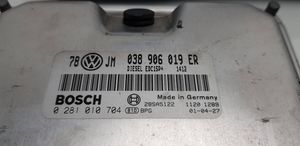 Volkswagen PASSAT B5.5 Kit centralina motore ECU e serratura 038906019ER