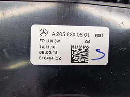 Mercedes-Benz C W205 Takaosan ilmakanavan tuuletussuuttimen ritilä A2058300501