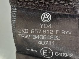 Volkswagen Caddy Takaistuimen turvavyö 2K0857812F