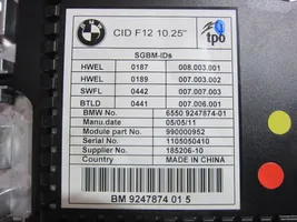 BMW 6 F12 F13 Monitor / wyświetlacz / ekran 65509297276