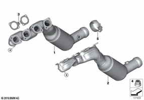 BMW X5 E70 Collettore di scarico 7568012