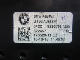 BMW X1 F48 F49 Boczna kratka nawiewu deski rozdzielczej 64229292739
