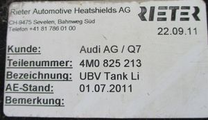 Audi Q7 4M Cache de protection sous moteur 4M0825213