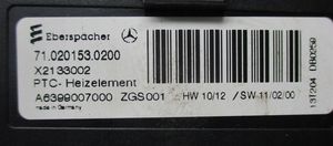 Mercedes-Benz Vito Viano W638 Sisälämmityksen ilmastoinnin korin kokoonpano A6399007000