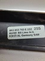 Audi A4 S4 B8 8K Rivestimento modanatura del vetro della portiera posteriore 8K0853763E