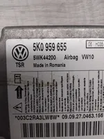 Volkswagen Golf VI Module de contrôle airbag 5K0959655