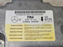 Mercedes-Benz A W169 Oro pagalvių valdymo blokas A169820672