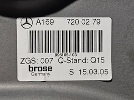 Mercedes-Benz A W169 Elektryczny podnośnik szyby drzwi przednich A1697200279