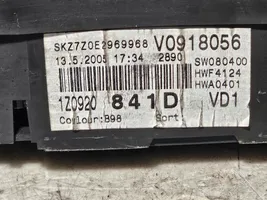 Skoda Octavia Mk2 (1Z) Compteur de vitesse tableau de bord 1Z0920841D