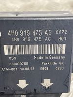 Audi A6 S6 C7 4G Pysäköintitutkan (PCD) ohjainlaite/moduuli 4H0919475AG