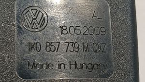 Volkswagen Golf VI Middle seatbelt buckle (rear) 1K0857739M