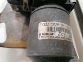 Audi A8 S8 D3 4E Tringlerie et moteur d'essuie-glace avant 4E1955119B