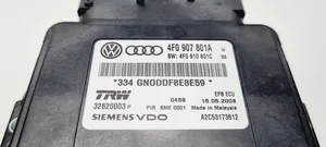 Audi A6 S6 C6 4F Hand brake control module 4F0907801A