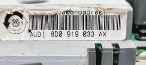 Audi A4 S4 B5 8D Komputer / Sterownik ECU i komplet kluczy 8D0919033AX