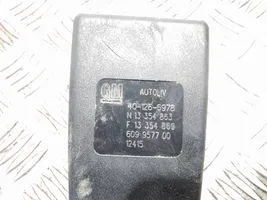 Opel Astra J Middle seatbelt buckle (rear) 13354863