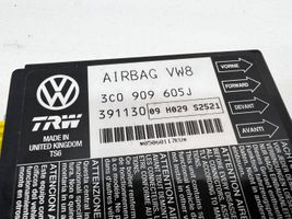 Volkswagen PASSAT B6 Turvatyynyn ohjainlaite/moduuli 3C0909605J